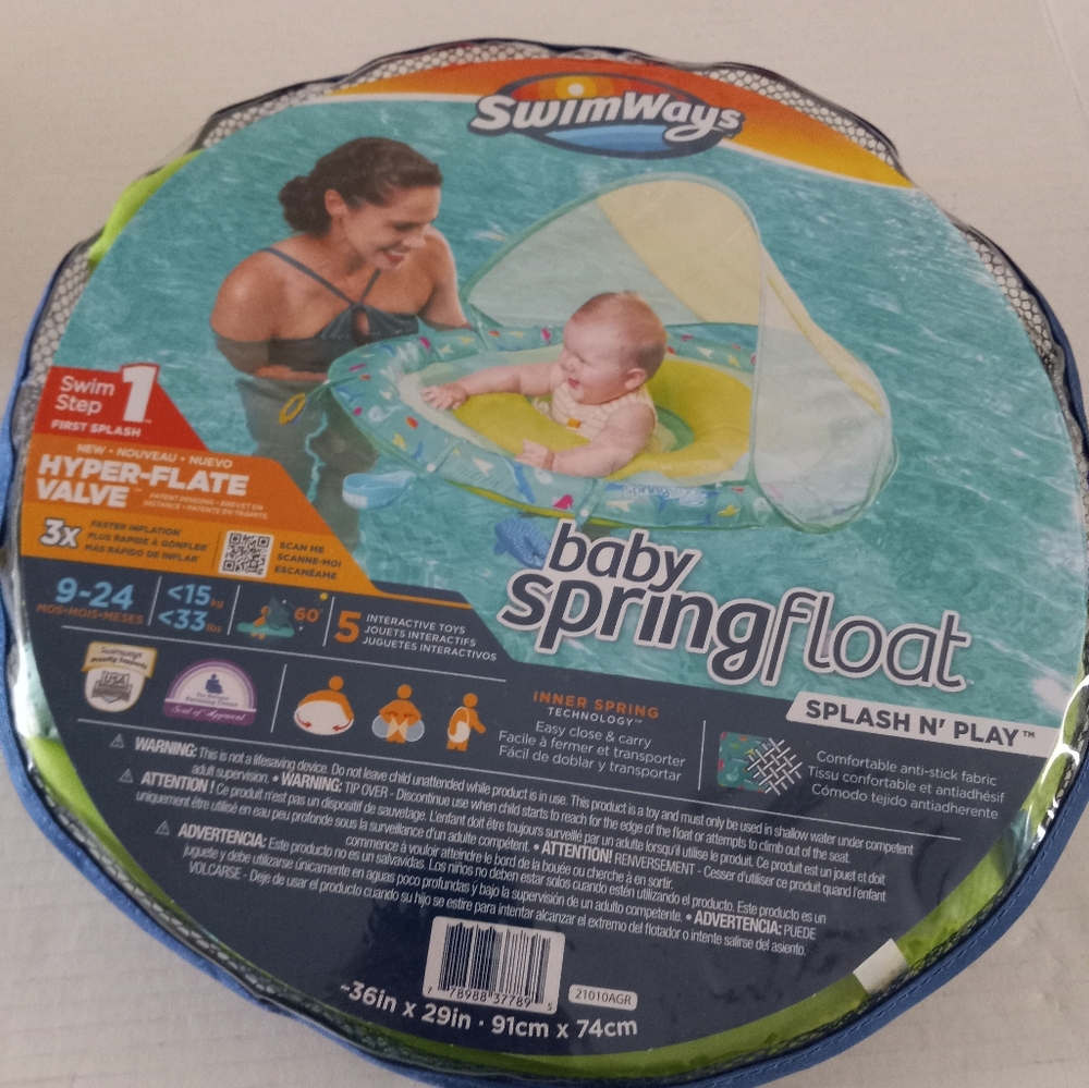SwimWays baby Springfloat New $15